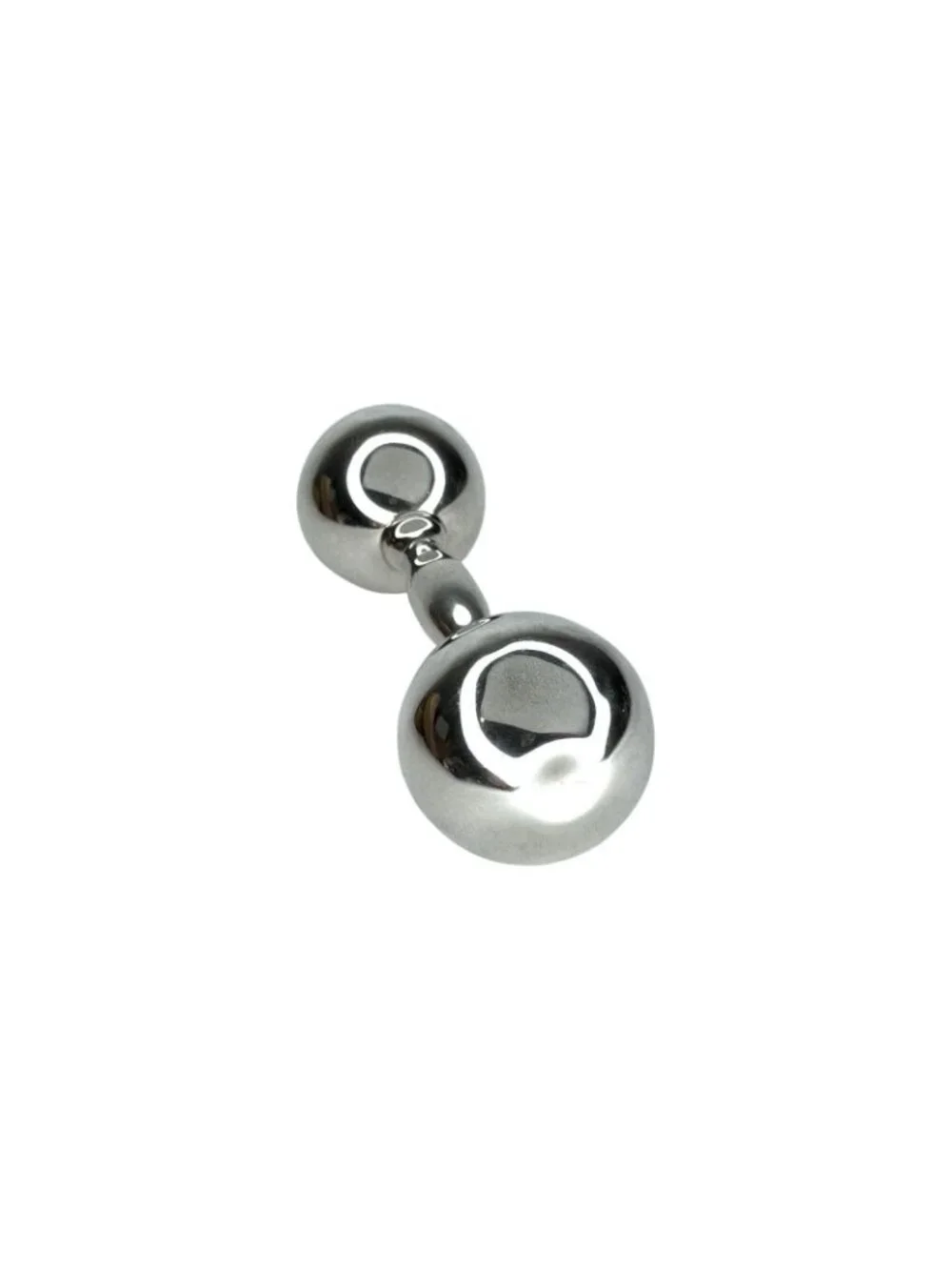 Tiffany & Co. Sterling Silver 925 Dumbbell Baby Rattle 4.5”